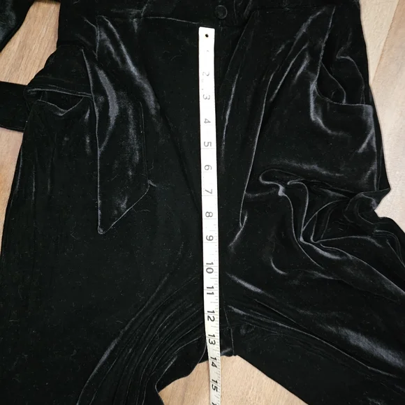 NWT Unique Vintage Black Velvet Jumpsuit - Picture 9 of 12